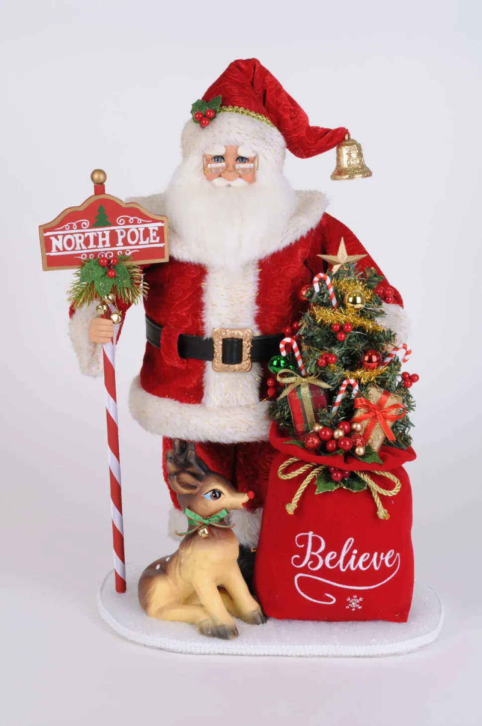 Karen Didion Lighted North Pole Magic Santa