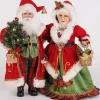 Karen Didion Lighted Strolling Mr. and Mrs. Claus