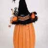 31" Karen Didion Lighted Tall Fiber Optic Pumpkin