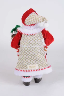 17" Karen Didion Whimsical Gingerbread Santa