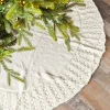 50" Knitted Tree Skirt - Ivory