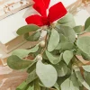12" Lambs Ear Mistletoe Kissing Ball