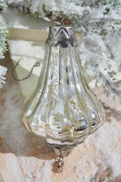 7" Lantern Elizabethan Mercury Glass Ornament