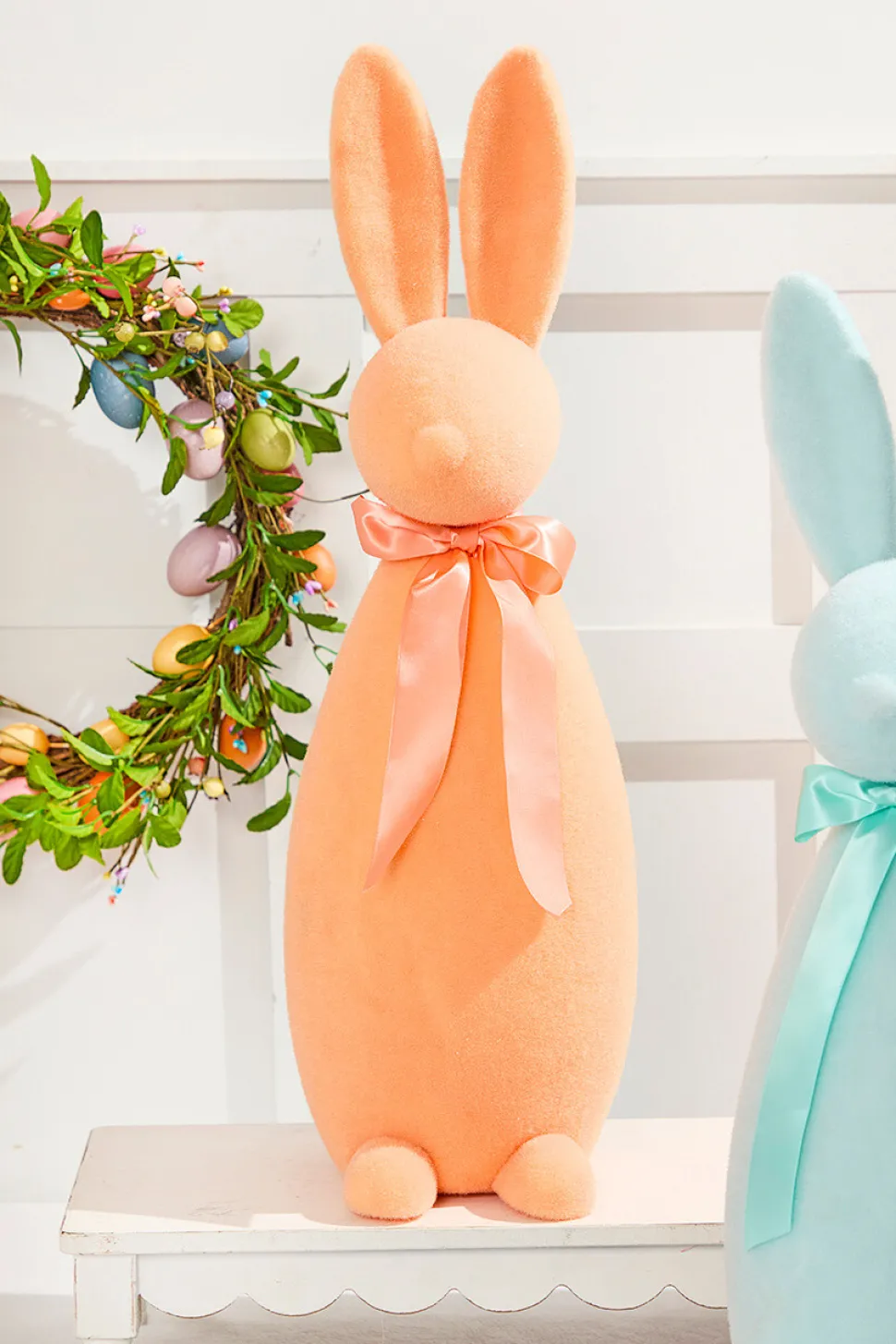 26" Large Flocked Easter Bunnies
