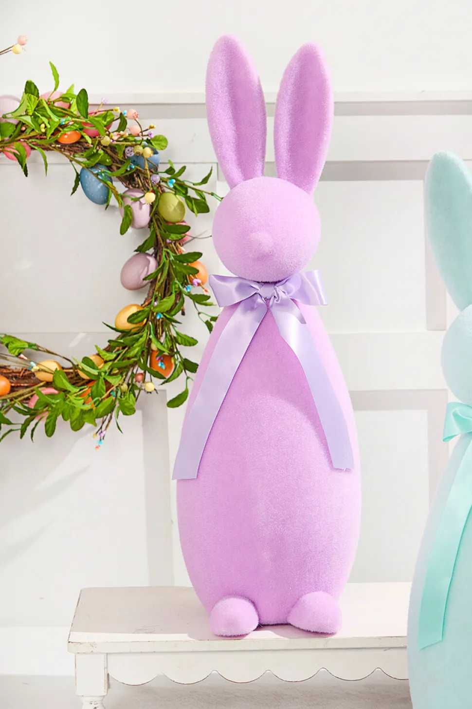 26" Large Flocked Easter Bunnies