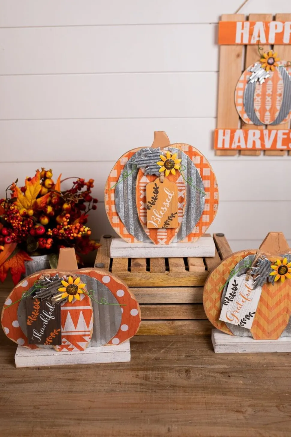Layered Pumpkin Decor