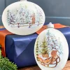6” LED Country Sled/Sleigh Frosted Ornament