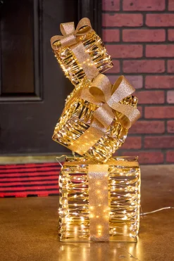 2.4' LED Giftbox Stack - 600L