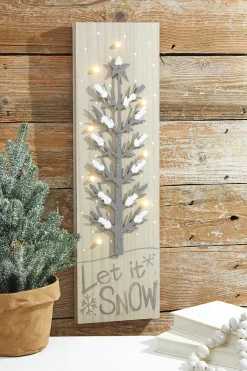 24” LED Holiday Tree Wall Decor