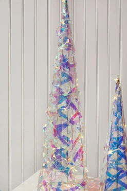 LED Iridescent Trees (Battery Operated) - Set of 2