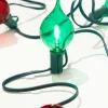 128" LED Retro Kismet Light Strand X8 - Red & Green