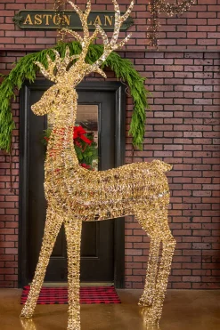 8.9' LED Standing Reindeer - 5200L