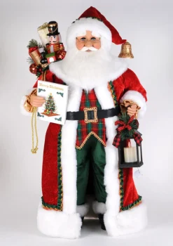 36" Lighted Christmas Stories Santa
