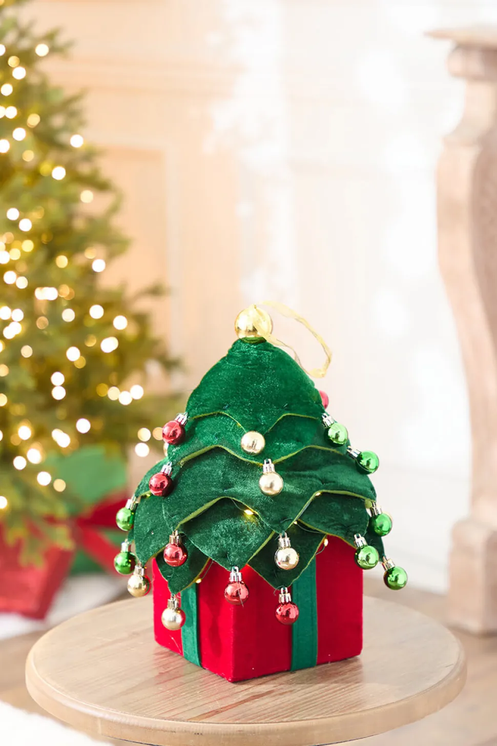 27.5" Lighted Collapsible Holiday Tree