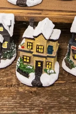 Lighted Holiday House with Battery Powered LEDs