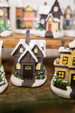 Lighted Holiday House with Battery Powered LEDs