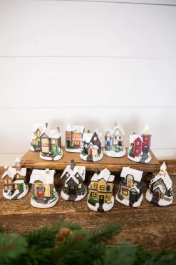 Lighted Holiday House with Battery Powered LEDs