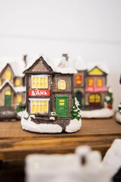 Lighted Holiday House with Battery Powered LEDs