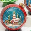 8" Lighted Musical Spinning Water Globe