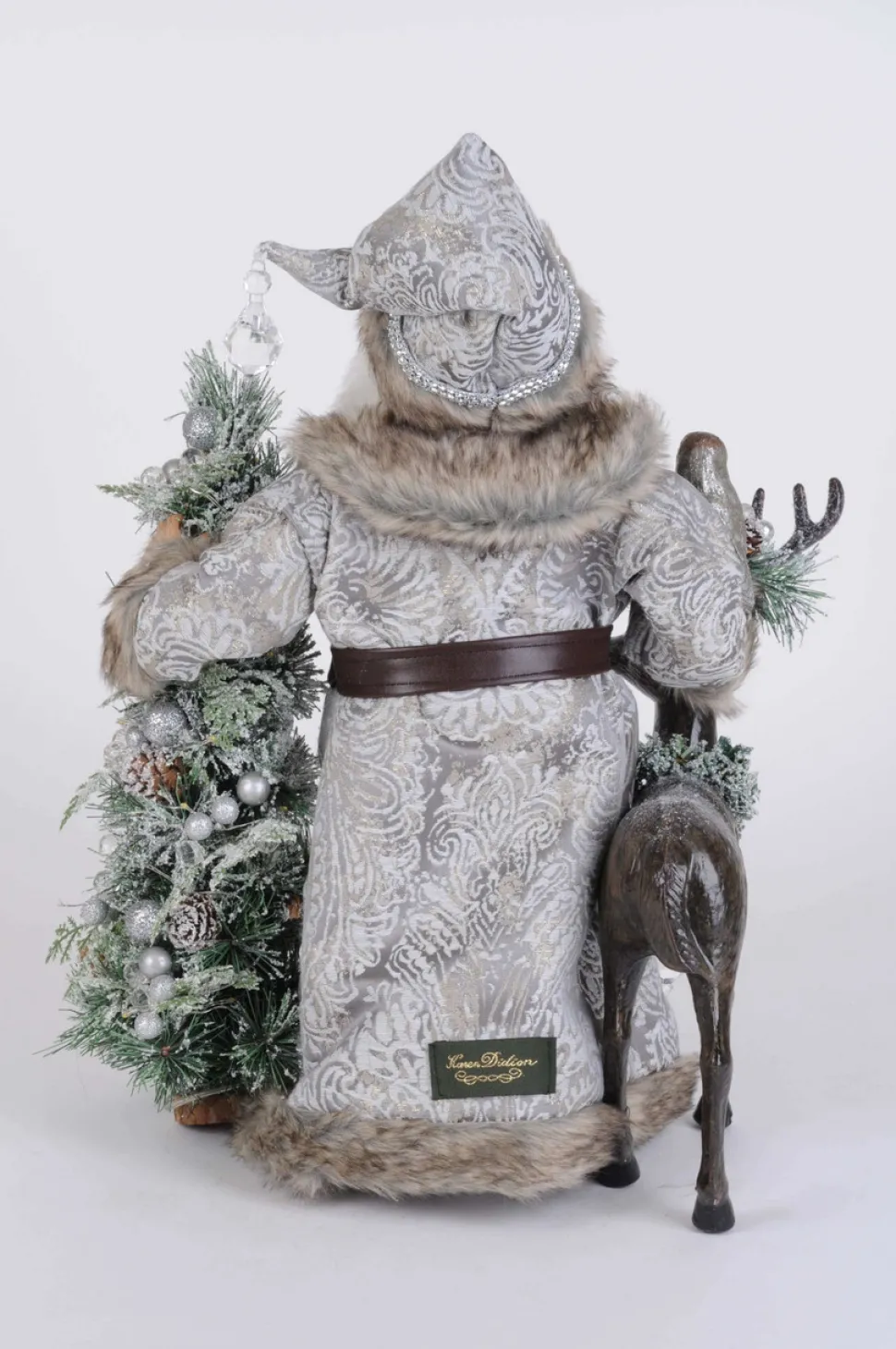 Lighted Snow Covered Wilderness Santa