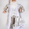 Lighted White Elegance Santa
