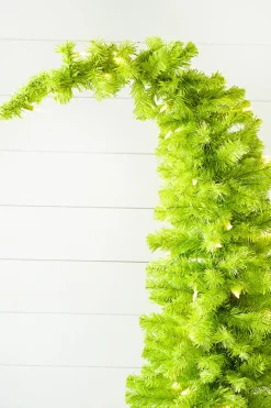5' Lime Green Whimsical Tree with LED Lights