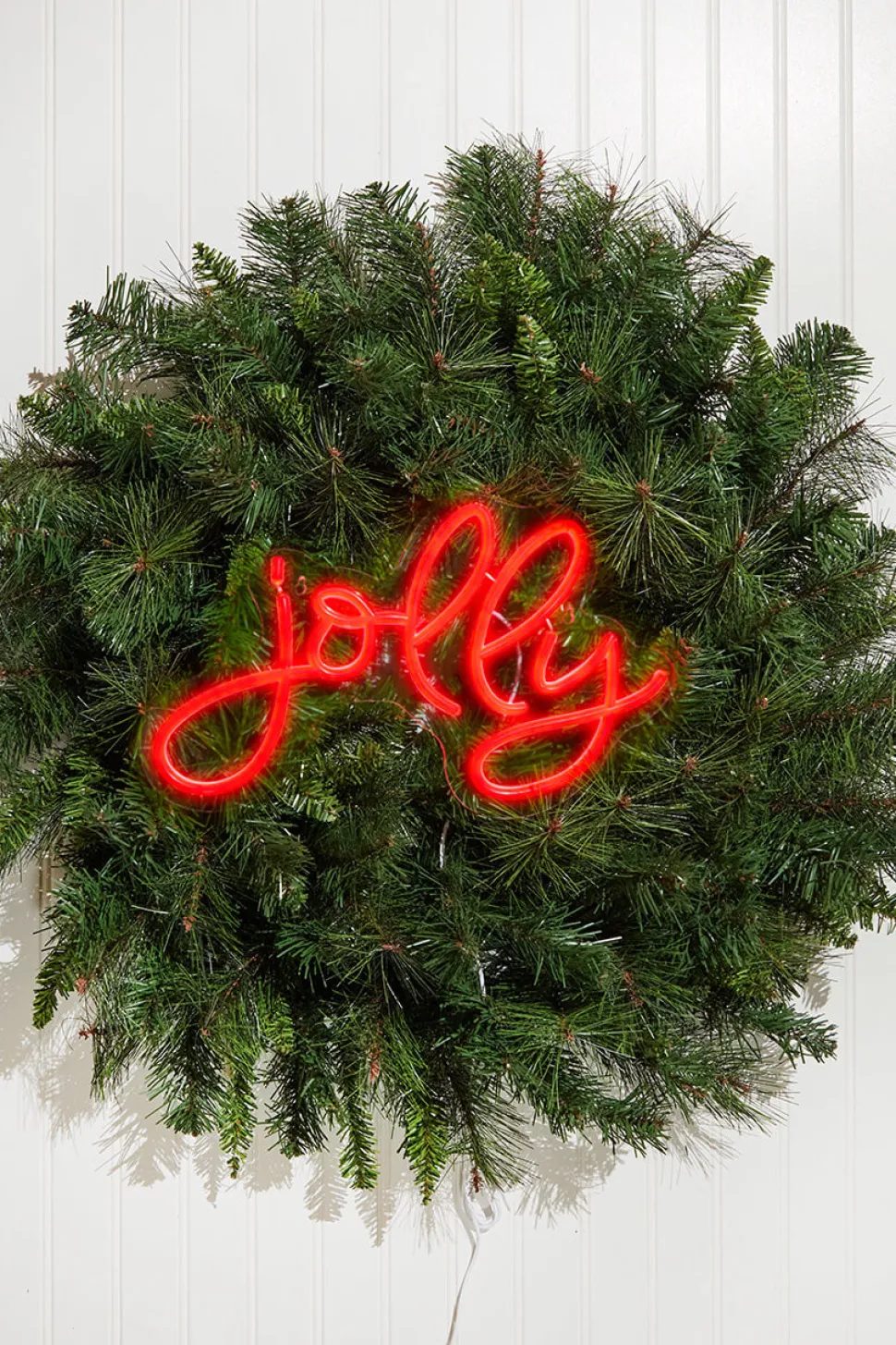 14" Lit Neon Jolly Sign