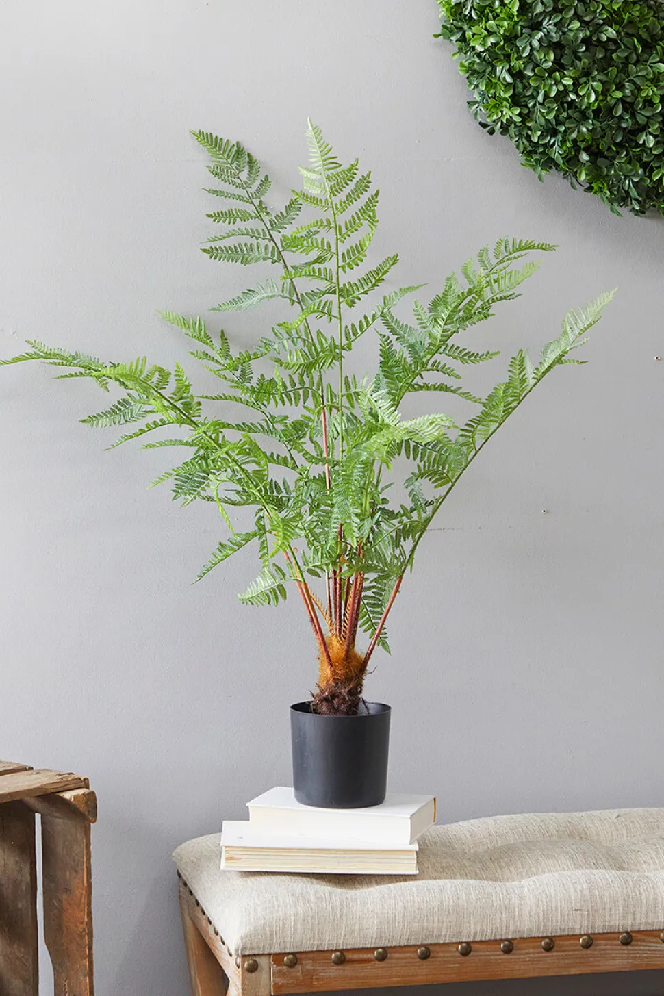 33" Luxe Potted Fern