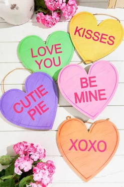 12"L x 11.5"H Candy Hearts Sign