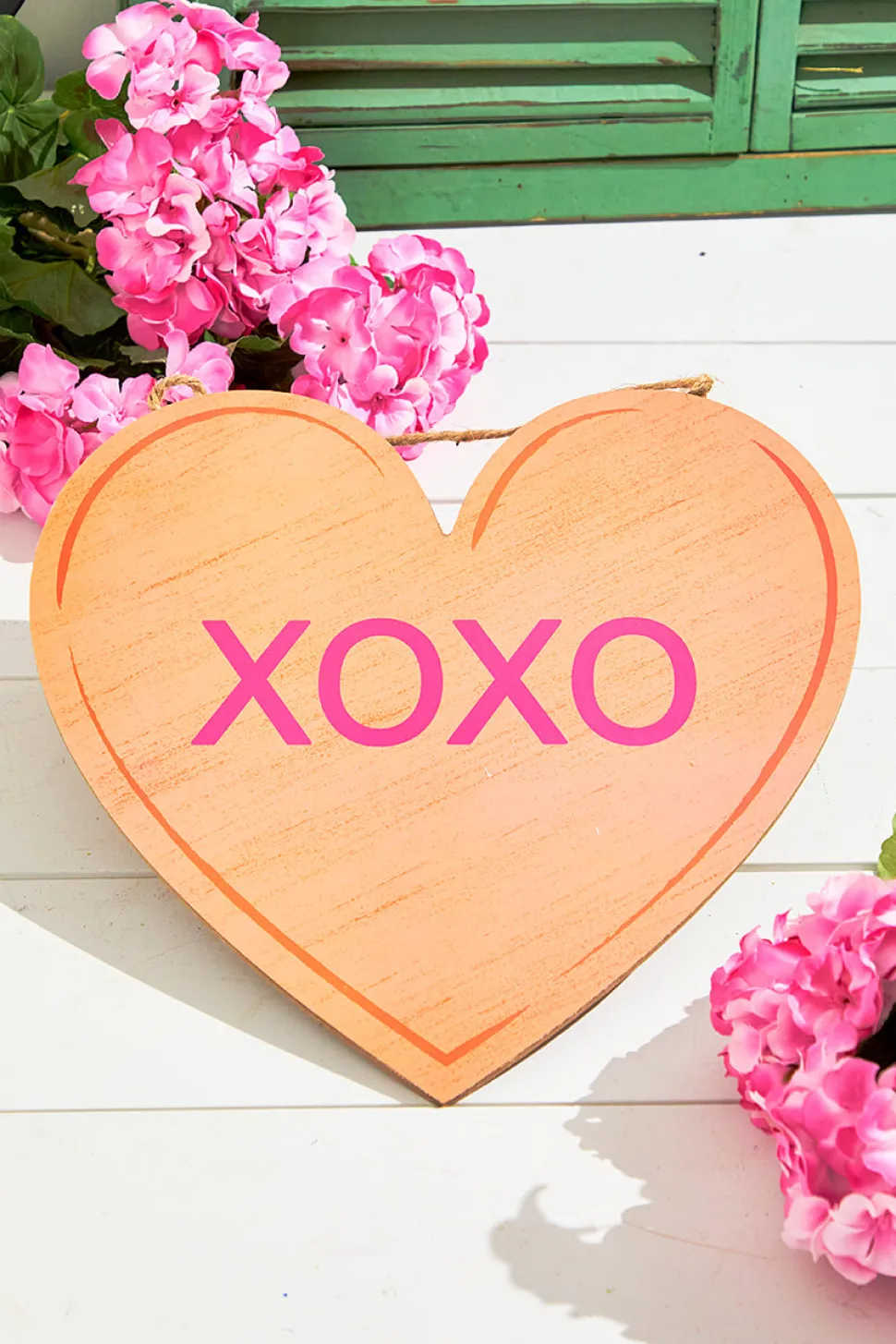 12"L x 11.5"H Candy Hearts Sign