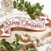 15"L x 6.25"H Glitter Christmas Banner