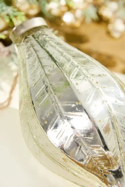 6" Marquis Mercury Glass Ornament