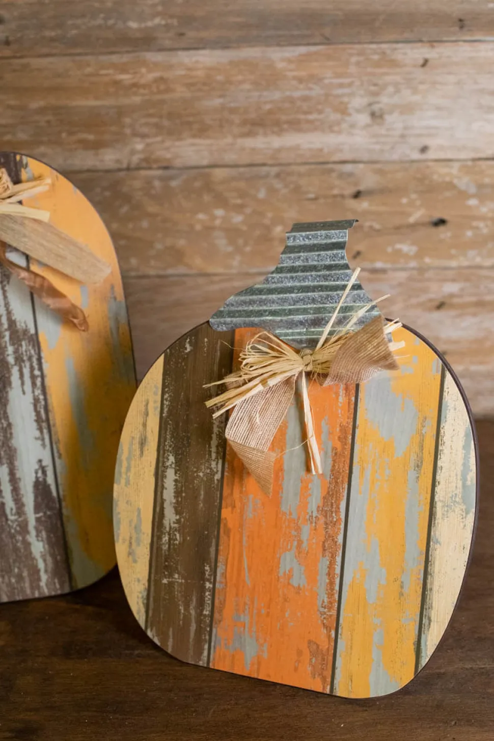 MDF Table Pumpkins - Set Of 2