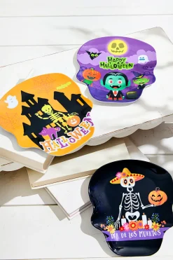 8" Melamine Day of the Dead Design Plate