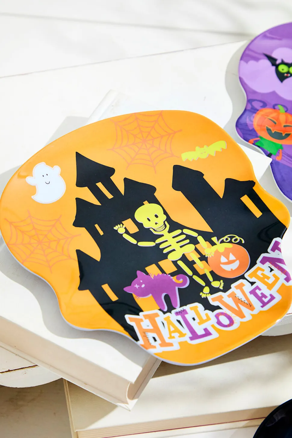 8" Melamine Day of the Dead Design Plate