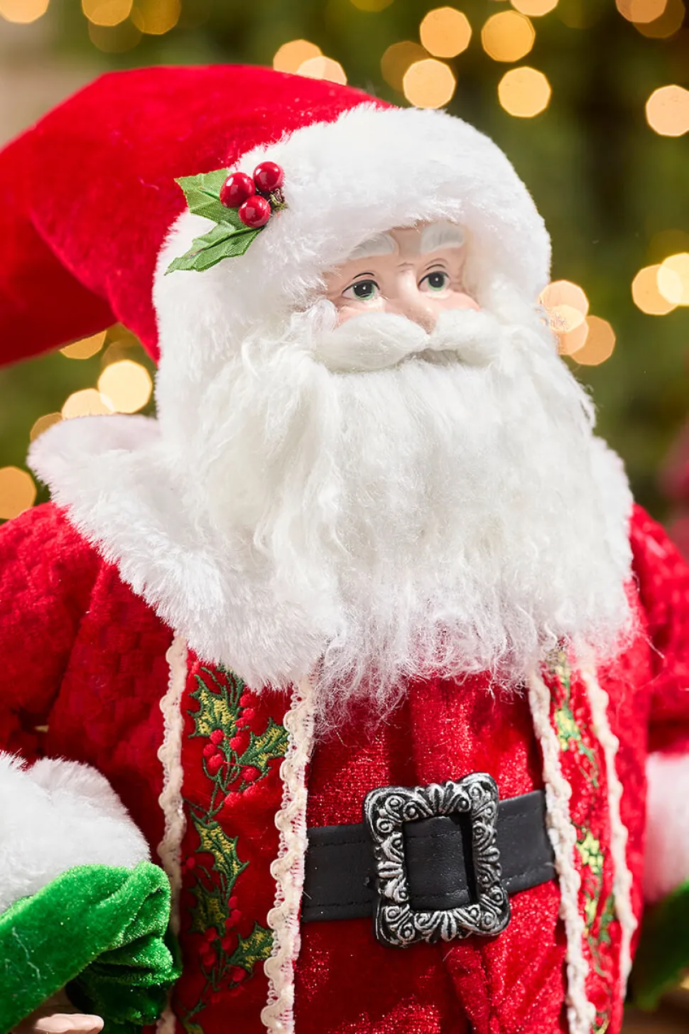 18" "Merry Kissmas" Standing Santa