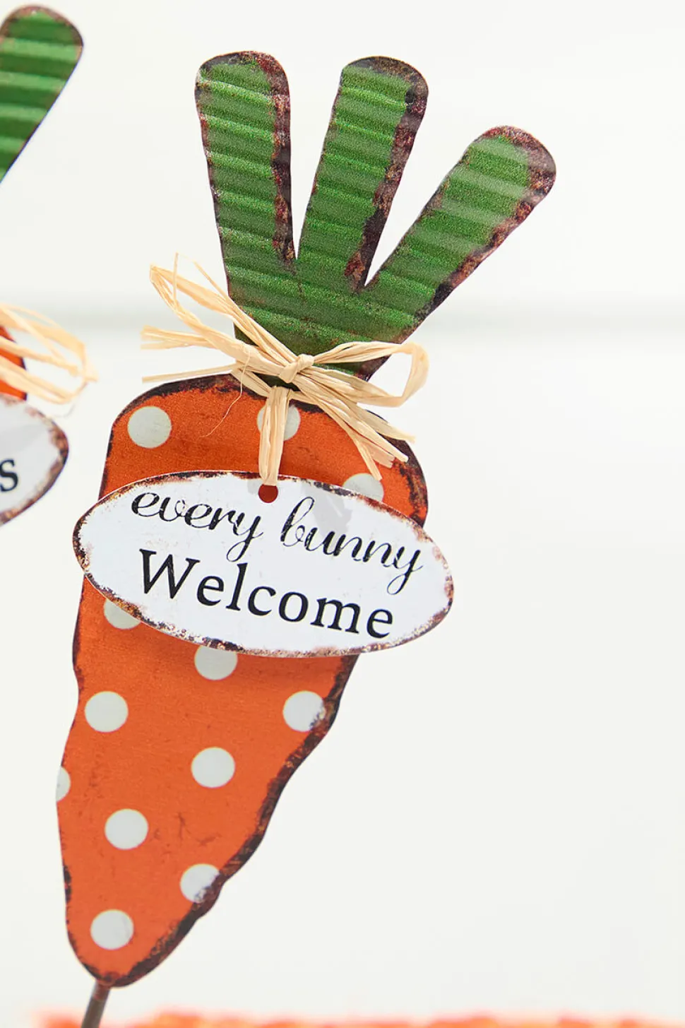 13.9" Metal Easter Carrot Stake