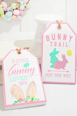12" Metal Embossed Easter Wall Sign