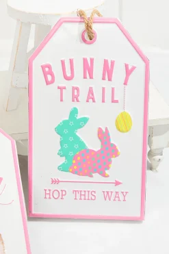 12" Metal Embossed Easter Wall Sign