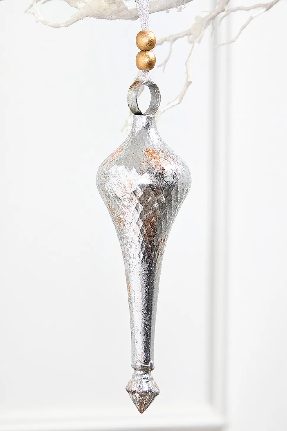 12" Metal Finial Ornaments