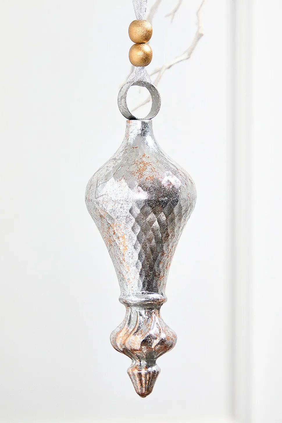 12" Metal Finial Ornaments