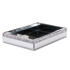 12" Metal/Glass Tray - Large