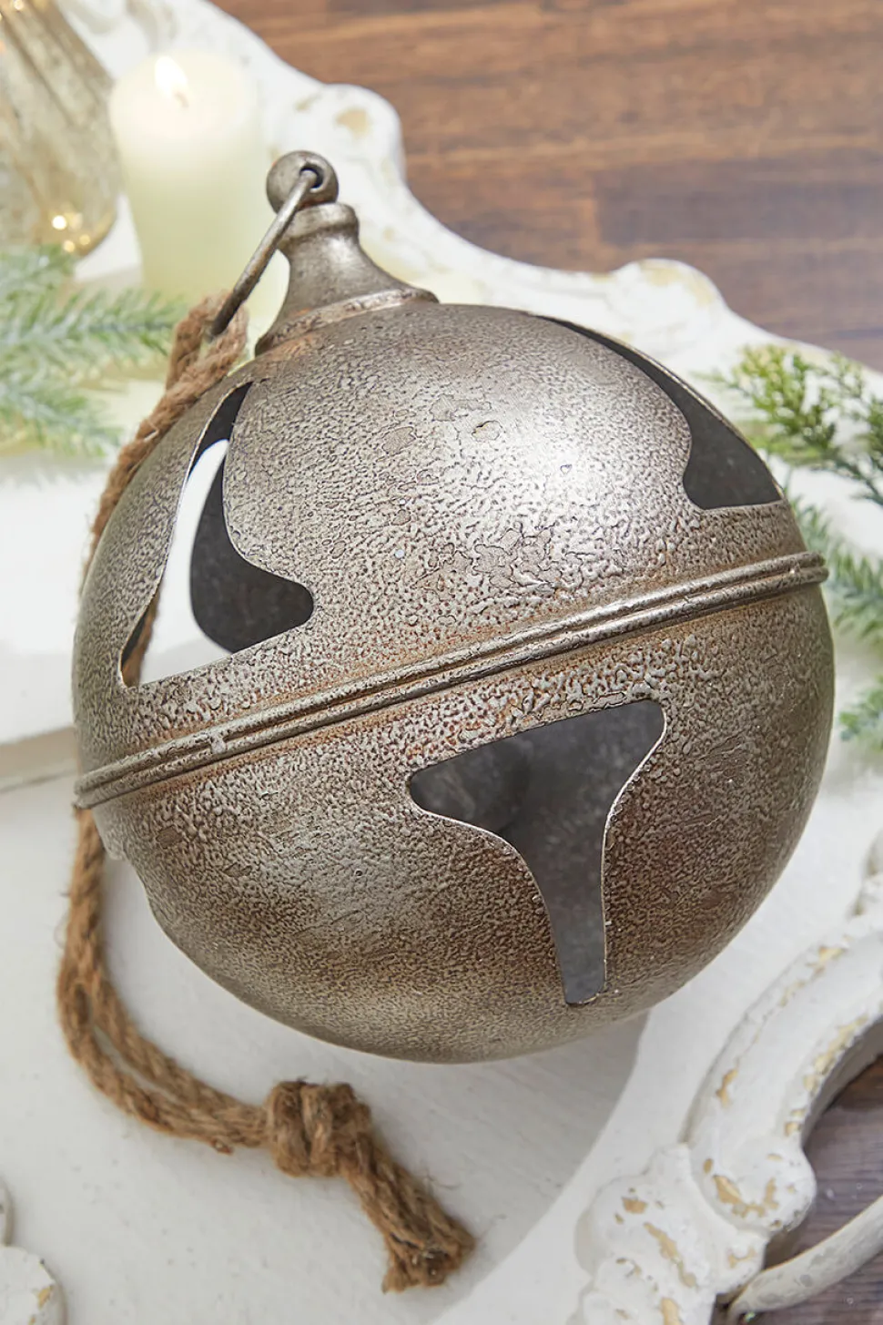 8” Metal Hanging Bell Ornament