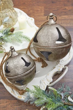8” Metal Hanging Bell Ornament