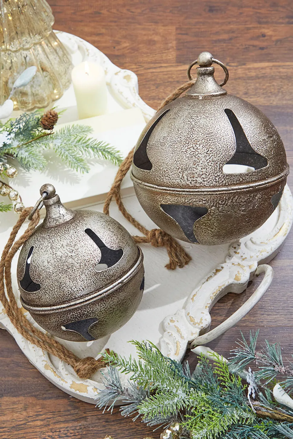 8” Metal Hanging Bell Ornament