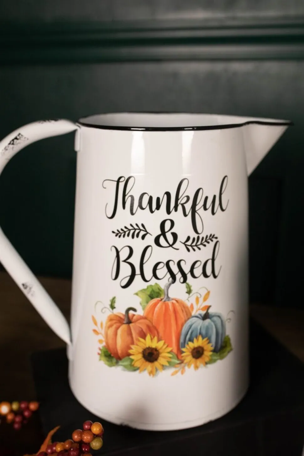 15.5” Metal Harvest Pitcher