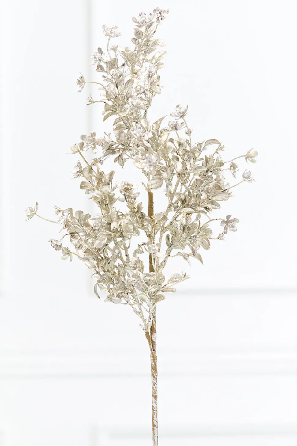 26" Metallic Leaf Spray