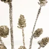 28" Mini Glitter Pinecone Spray