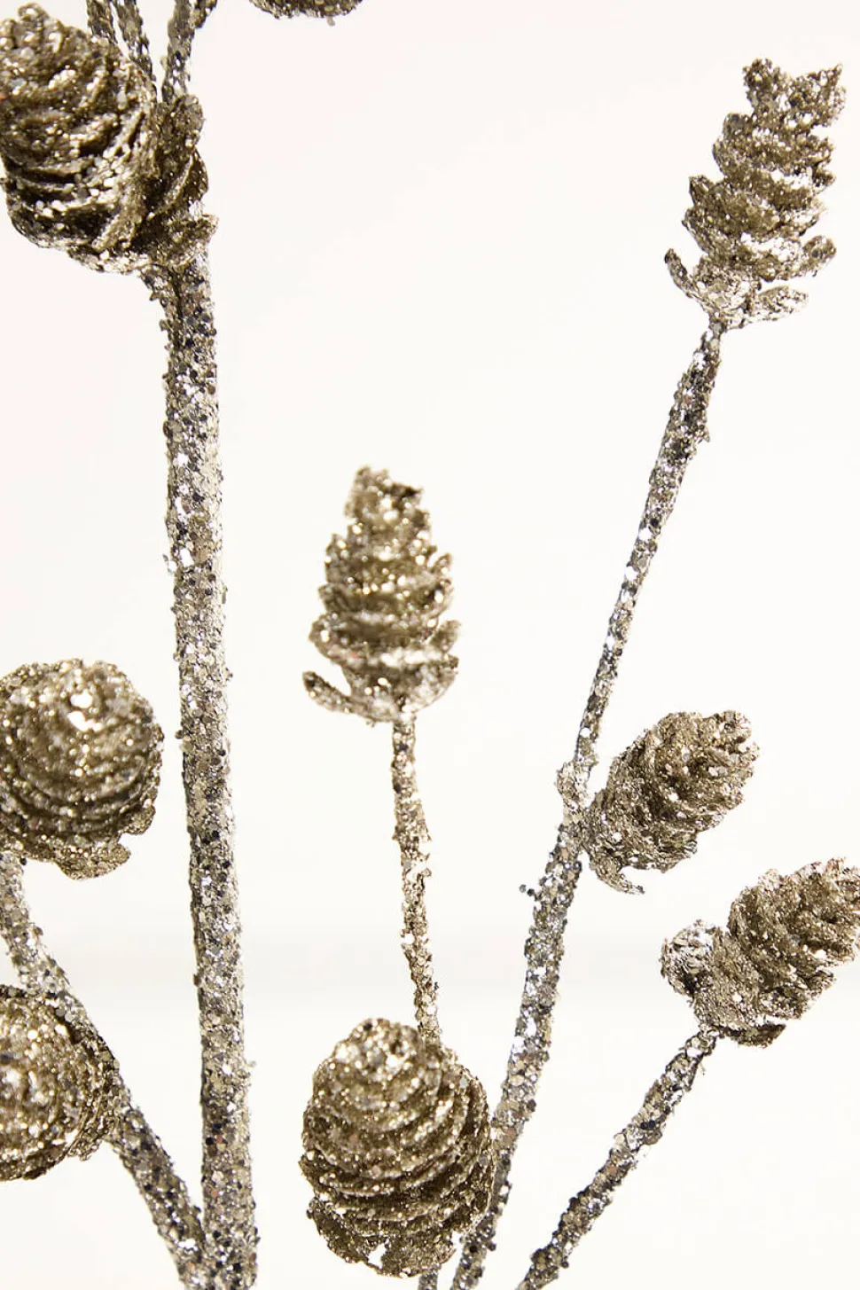 28" Mini Glitter Pinecone Spray