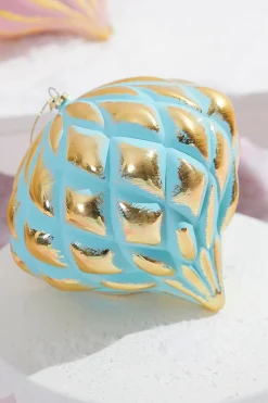 5” Mint Green & Gold Onion Ornament
